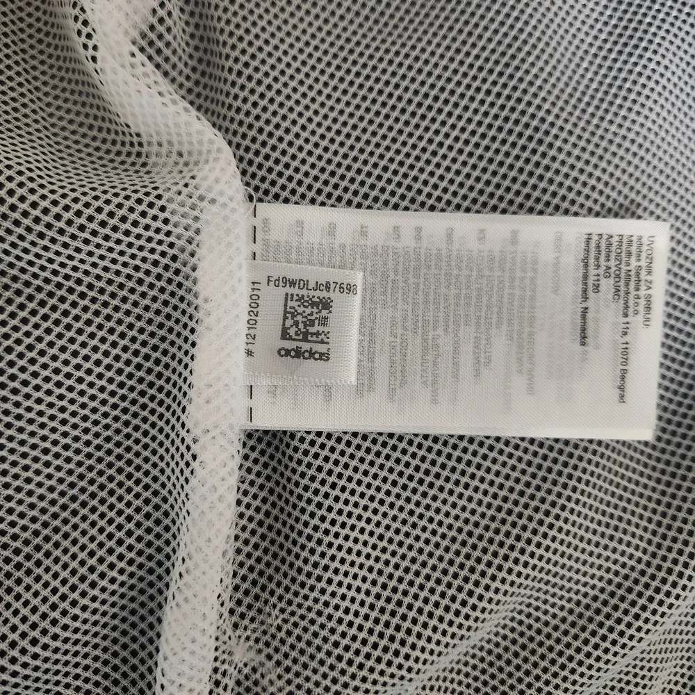 NWOT Adidas Boys' Original Tiro Hooded Windbreaker Jacket Black White 2XS
